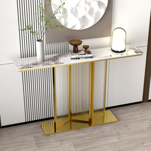 Home Decoration Entrance Table New Chinese Style Entrance Counter Modern Light Luxury End View Table Wine Living Room Wall Minimalist Table