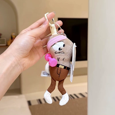 Bikini Bottom Resident Ugly-Cute – Pluş açarlıqlar - iron-lifting-twisting-and-twisting-passerby-fish-small-pendant-genuine-authorization