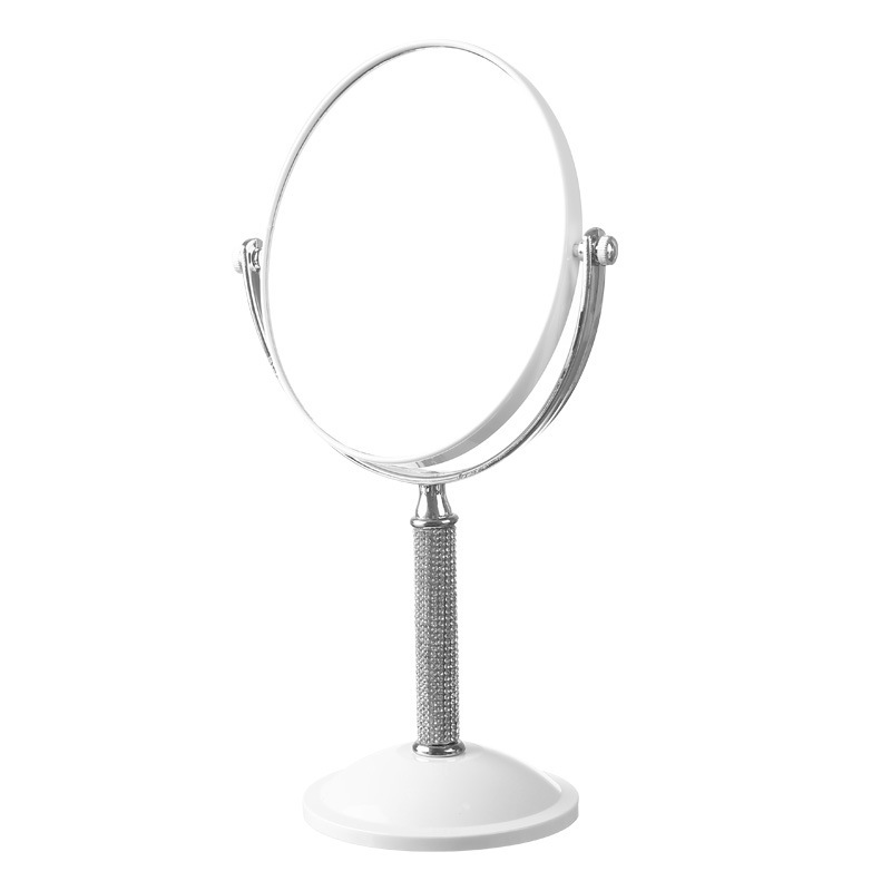 Escritorio europeo galvanizado de doble cara espejo de maquillaje ampliado escritorio simple梳妆台 espejo de dormitorio niñas