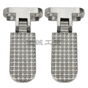 Electric car pedal rear pedal accessories footrest widened up and down folding applicable to Yadi national standard car aluminum alloy