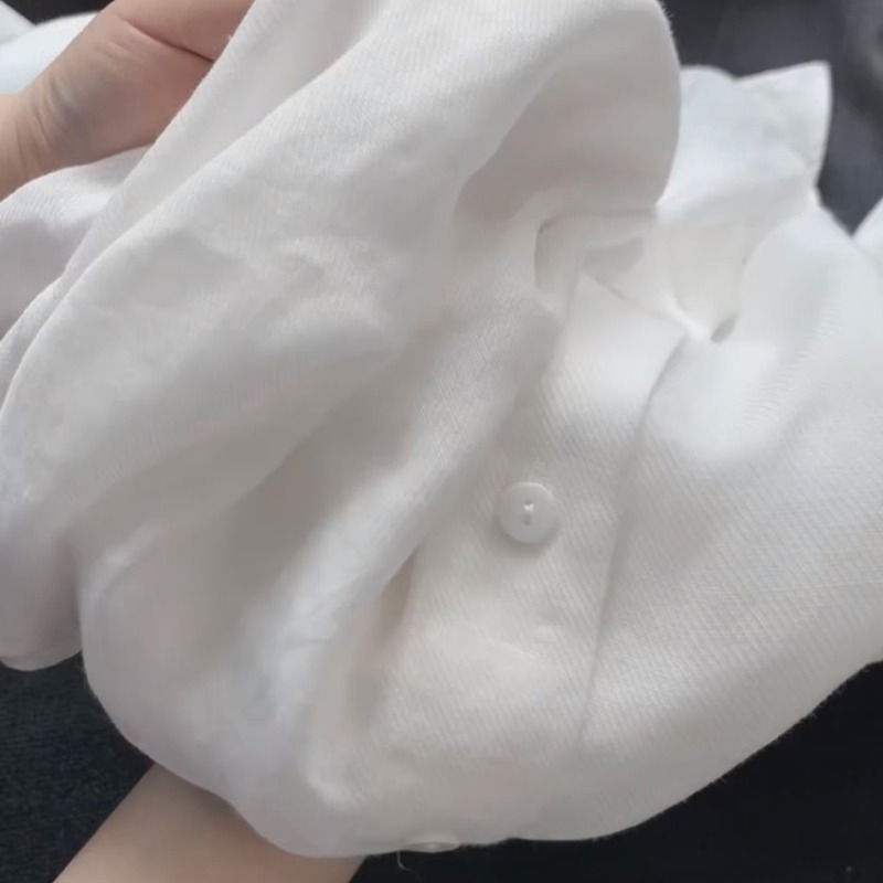 CHAOレベルのおすすめ〜高級品は買う価値があります〜女性用リネンホワイトシャツ2025新作ミニマリストスタイルトップス|undefined