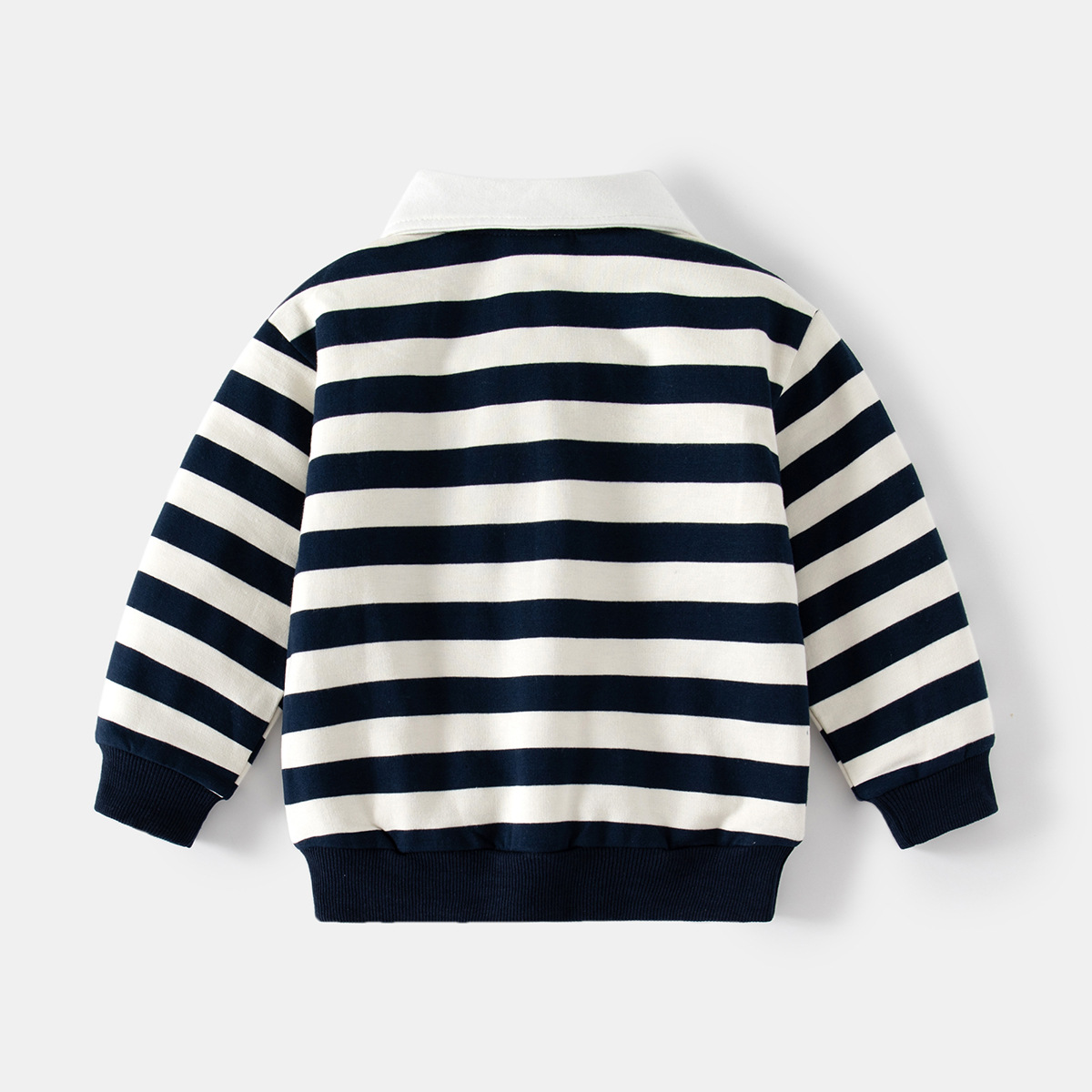 Pull enfant rayé avec col et cravate sweat-shirt manches longues_voghion.com