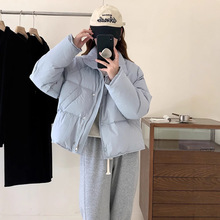 2025冬季新款东大门羽绒棉服女短款新韩版小个子纯色面包服棉衣外