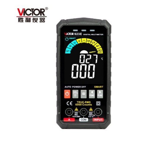 胜利仪器 VICTOR 923D / VICTOR 923E 大屏轻薄自动识别万用表
