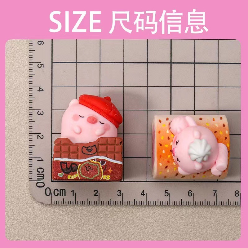 手感漆小猪食玩地摊小商品网红萌粒diy树脂饰品配件车载小摆件ins|undefined