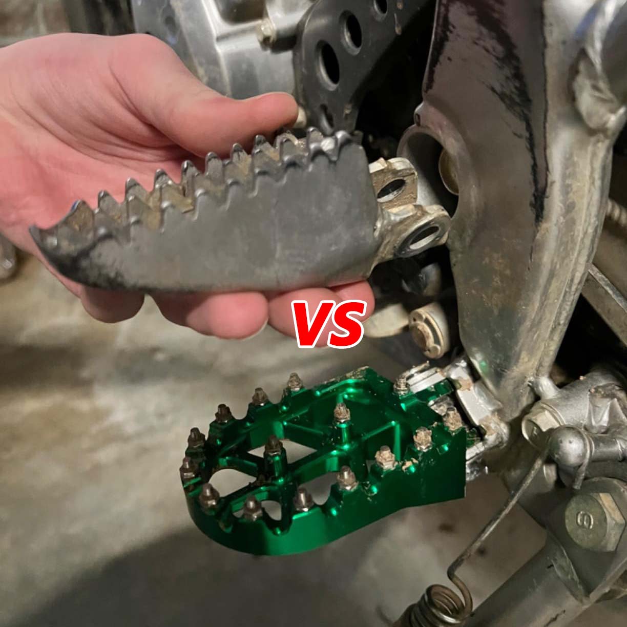 Suitable for Kawasaki KX65 KX80 KX85 KX100 off-road motorcycle modified pedal non-slip front foot