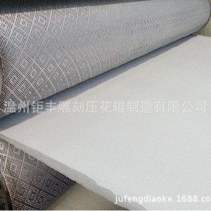 现货皮料皮革压花机 镀铬压花辊钢辊 金属花纹辊网纹辊筒涂布辊