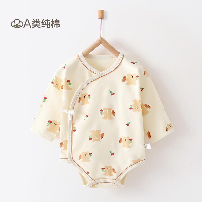 Ropa de bebé, ropa de rastreo para recién nacidos, ropa de bebé Anyang, ropa de bebé para bebés de cuatro estaciones, un abrigo de verano de algodón puro