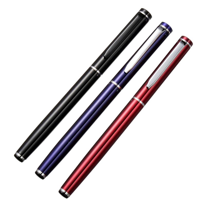 Factory supply wire cutting pen holder multi-color pen metal signature pen ball pen advertising ball pen business set