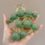 新款2026绿色头饰鲨鱼夹
