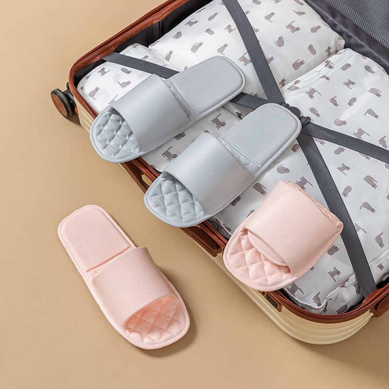 Foldable non-slip handheld women's slippers for traveling for…