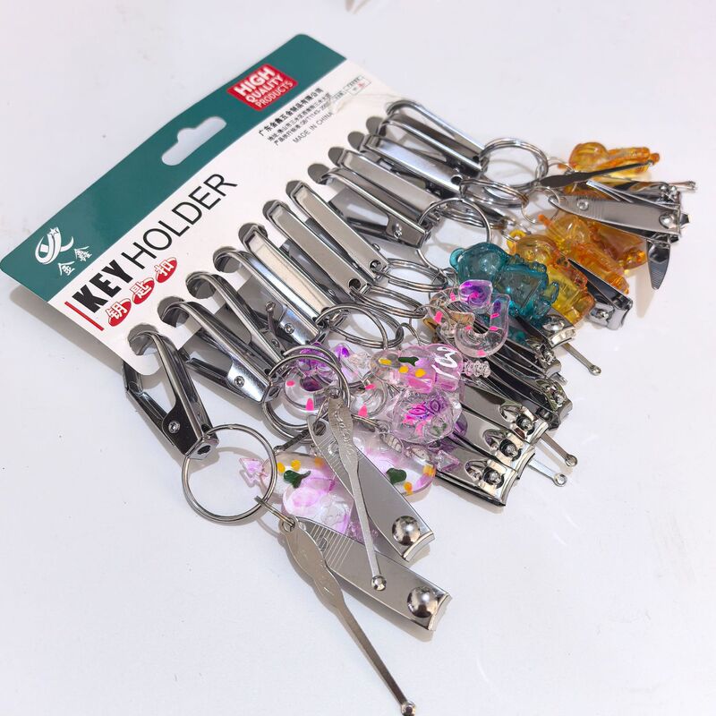 Three-Piece Metal Key Ring Key Chain Nail Clipper Set Manicure Set 2 Yuan Store Supply Wholesale Special Price Three-Piece Metal Key Ring Key Chain Nail Clipper Set Manicure Set 2 Yuan Store Supply Wholesale Special Price