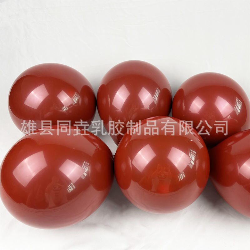 18 pulgadas 12 pulgadas 10 pulgadas 5 pulgadas de doble capa Granada rojo rubí globo conjunto bola decoración de la boda globo de doble capa