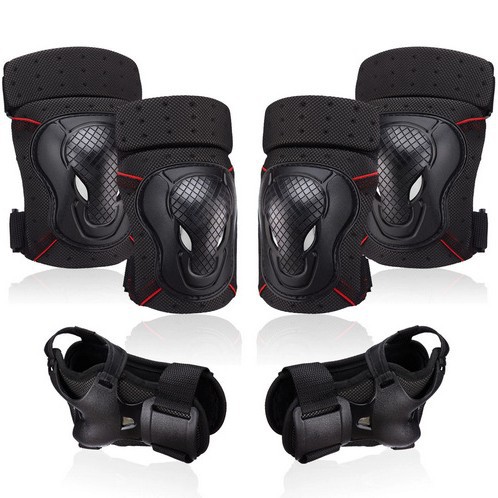 Manufacturer of Adult Skateboard Protective Gear, Children's Roller Skating Protective Gear, Skating and Skiing Turtle Knee Pads, Thickened Six-Piece Set, Can Be Customized with Logo