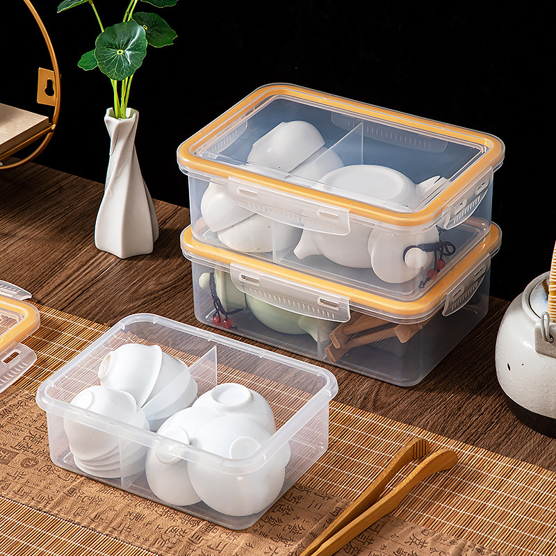 Caja de almacenamiento de cebolla dividida, caja de preservación de cebolla dividida, caja de sellado de doble capa con cubierta de plástico para refrigerador