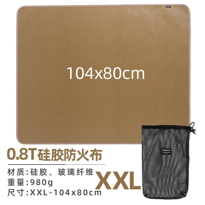 Acampar al aire libre paño ignífugo almohadilla de aislamiento retardante de llama de alta temperatura de silicona resistente fibra de vidrio barbacoa fuego manta anti-escaldadura estera de mesa