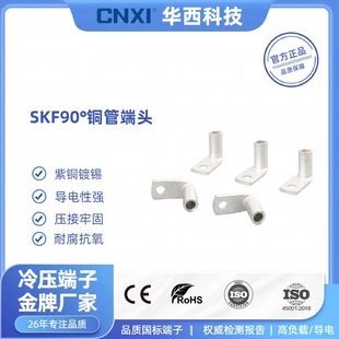 Cnxi Huaxi Technology Skf 90 Degree Bending Right Angle Copper Nose Copper Tinned L-Shaped 10/16/25 Terminal Block