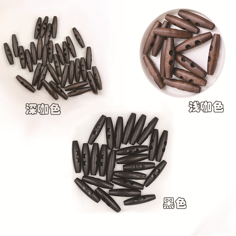 50mm café oscuro color/marrón claro marrón Oliva grande hebilla abrigo botón cuerno botón madera botón 50 piezas un paquete
