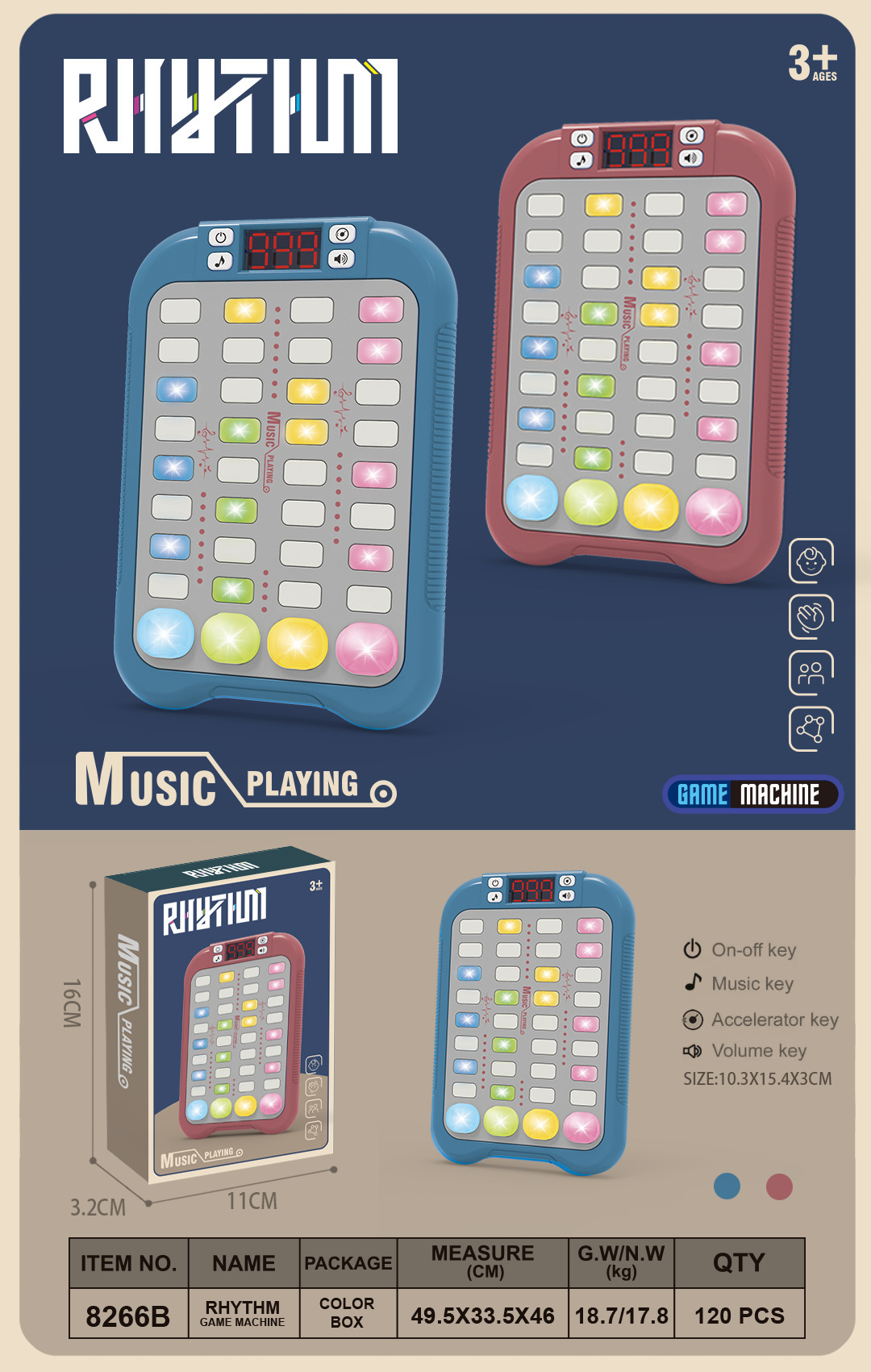 Maestro del ritmo en blanco y negro