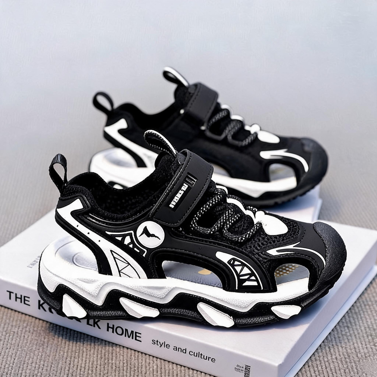 Sandalias para niños Baotou 2026 verano nuevo estilo de moda infantil zapatos casuales de malla transpirables zapatos de playa zapatillas image 7