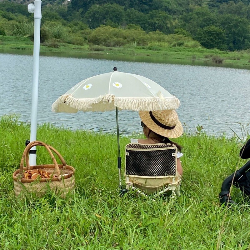 Ins Korean Tassel Lace Children's Umbrella Baby Stroller Outdoor Sunshade Baby Beach Sunscreen UV Protection Umbrella Ins Korean Tassel Lace Children's Umbrella Baby Stroller Outdoor Sunshade Baby Beach Sunscreen UV Protection Umbrella
