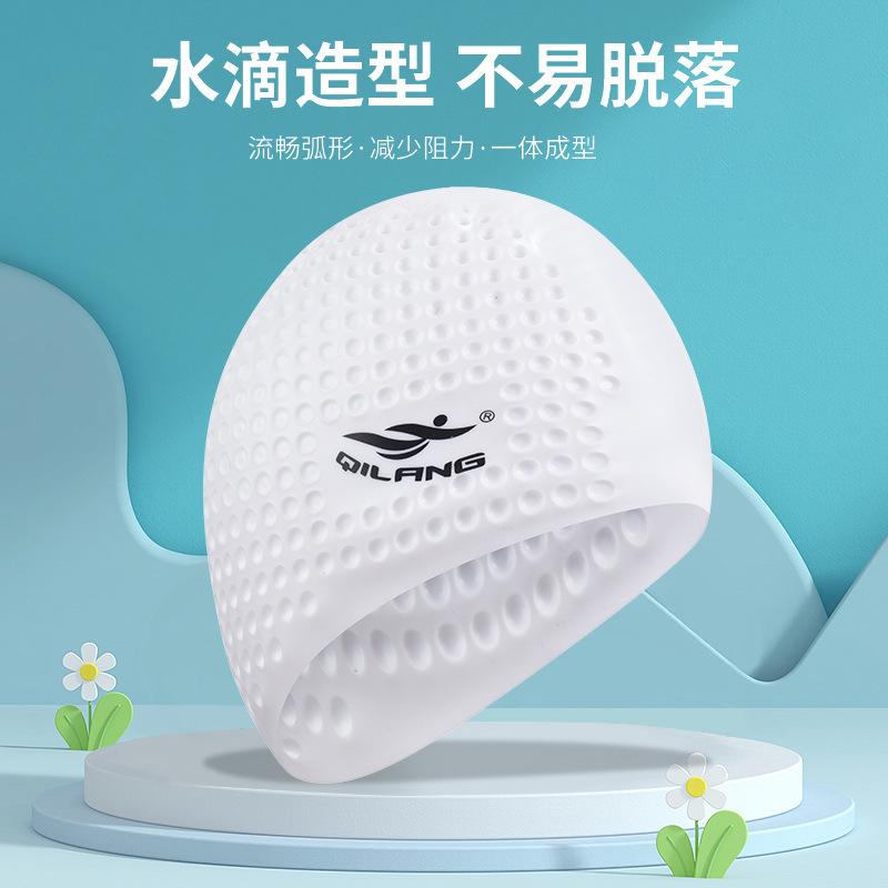 Nuevo sombrero de natación para adultos unidireccional profesional impermeable cómodo sombrero de silicona moda sombrero de natación de entrenamiento grande al por mayor
