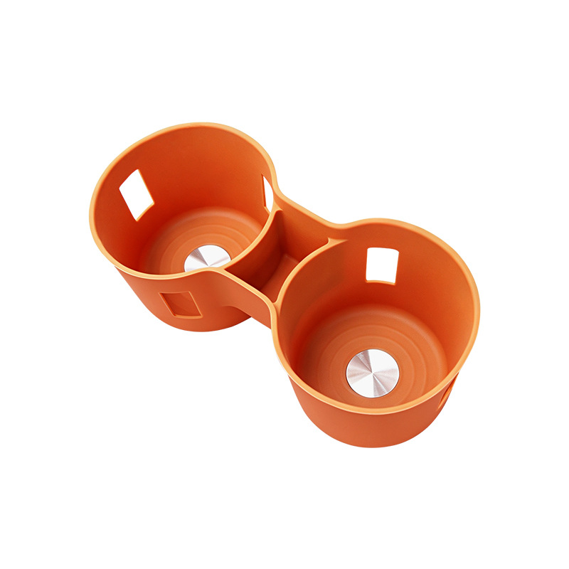Suitable for Haval Great Wall H10, rear armrest box silicone cup holder, car beverage rack with dual cup slots, anti-slip