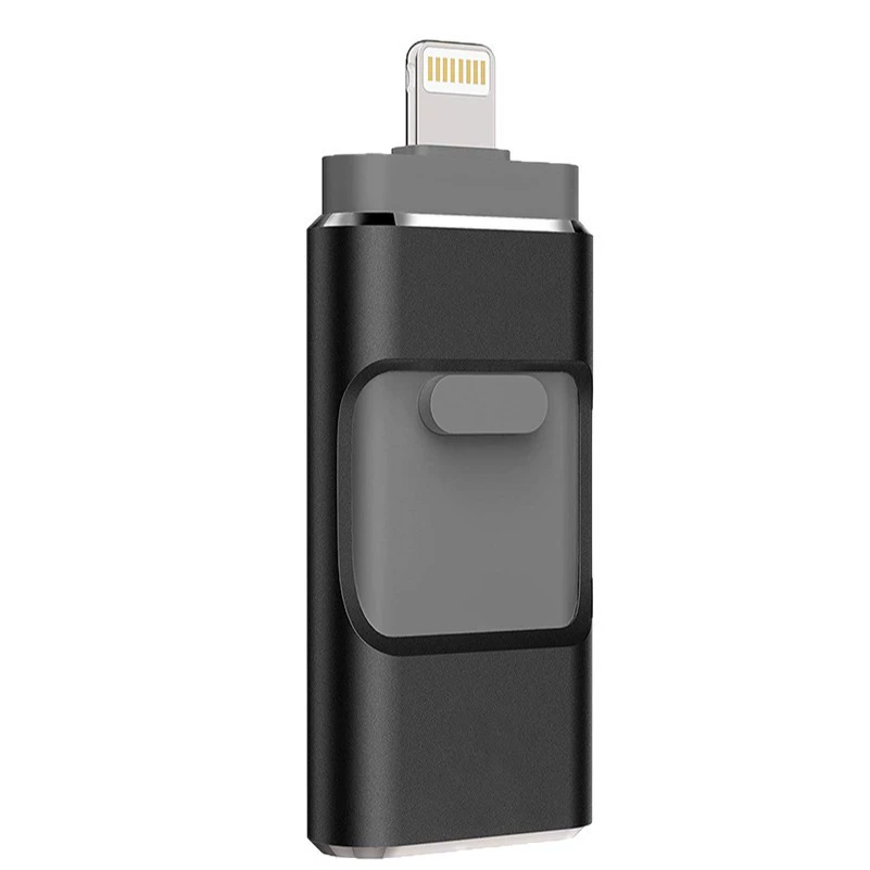 Яблоко, совместимый металлический флеш-накопитель USB, три в одном, 64 ГБ, Android, 32 ГБ, подарок на день рождения, 128 ГБ