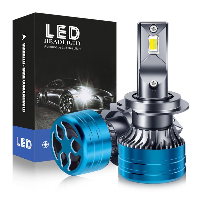 Cross-border exclusive for Amazon AliExpress three-color led car headlights modified high-power far and near light car light bulbs