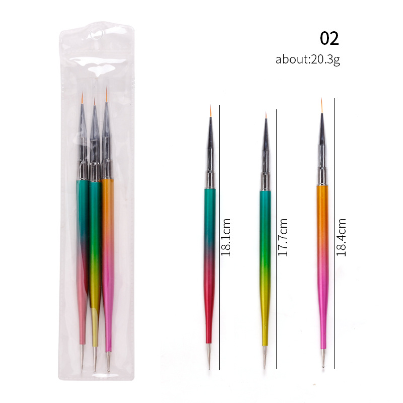 Herramienta transfronteriza de la pluma del arte del clavo punto de doble cabeza taladro pluma de dibujo uñas de cristal tallado fototerapia pintura traje de la pluma