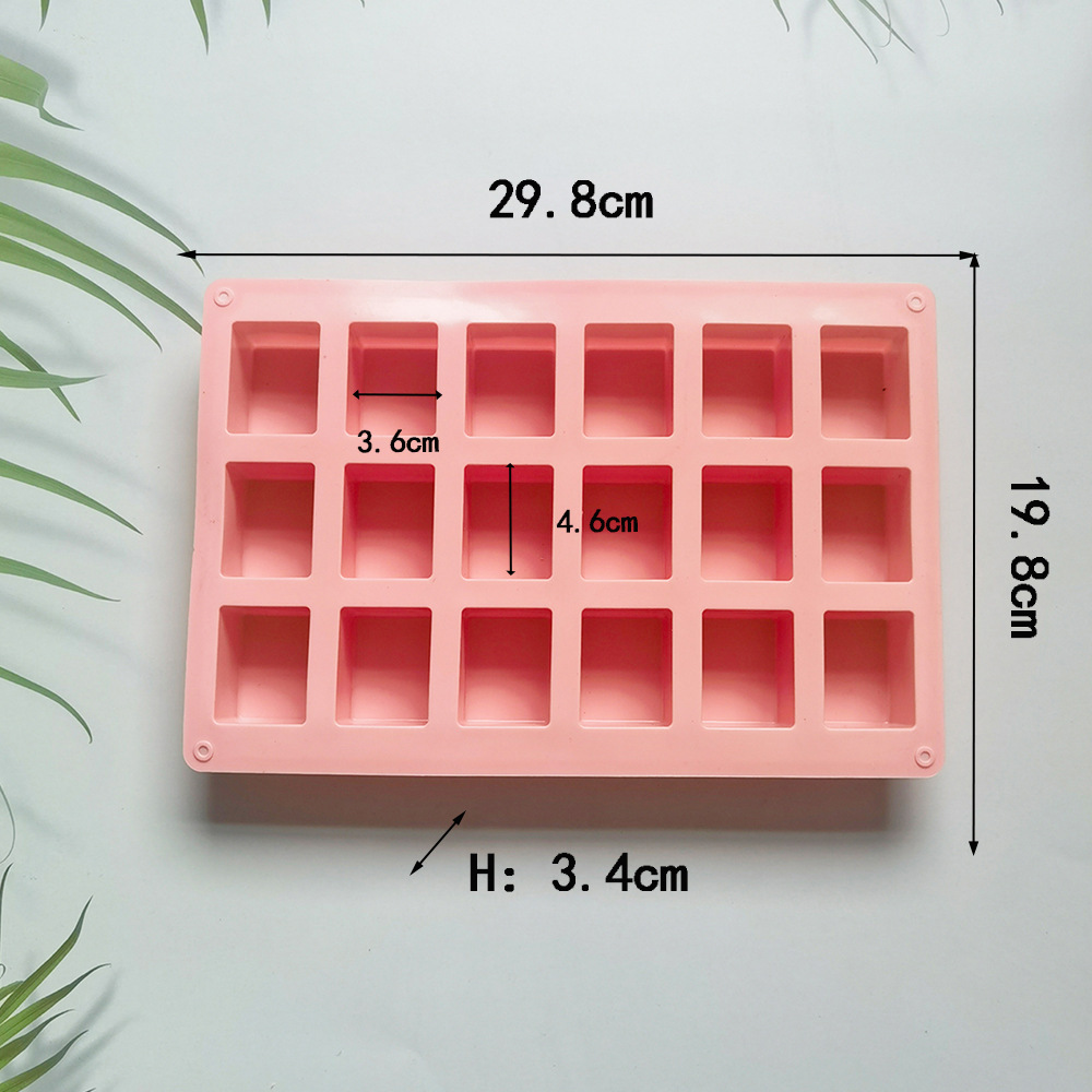 18 jabon 99 molde de silicona pastel helado pudín molde de postre jabón utensilios