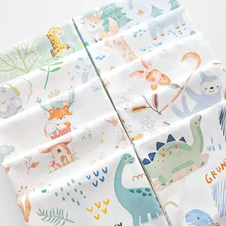1.6米窄幅纯棉斜纹布料 婴幼儿家居服床品套件春夏薄款面料批发