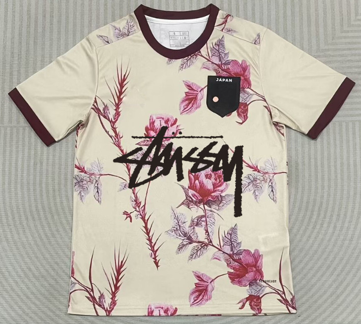 Stussy Jersey Brasil Flamengo Italia Edición conmemorativa Portugal París Francia Uniforme de fútbol