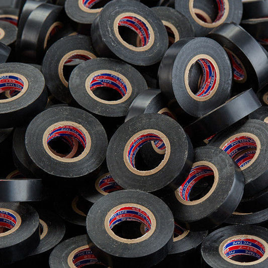 论斤卖电工胶布防水胶带高粘度性耐高温耐磨大卷电线绝缘电工胶带