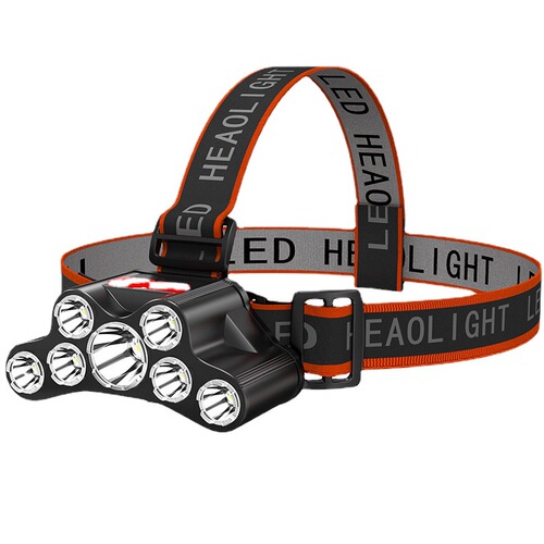 New LED Outdoor High-Intensity Headlamp with Charging, Ultra-Bright Special Mining Lamp for Fishing at Night, Waterproof, USB Charging Head Mount
