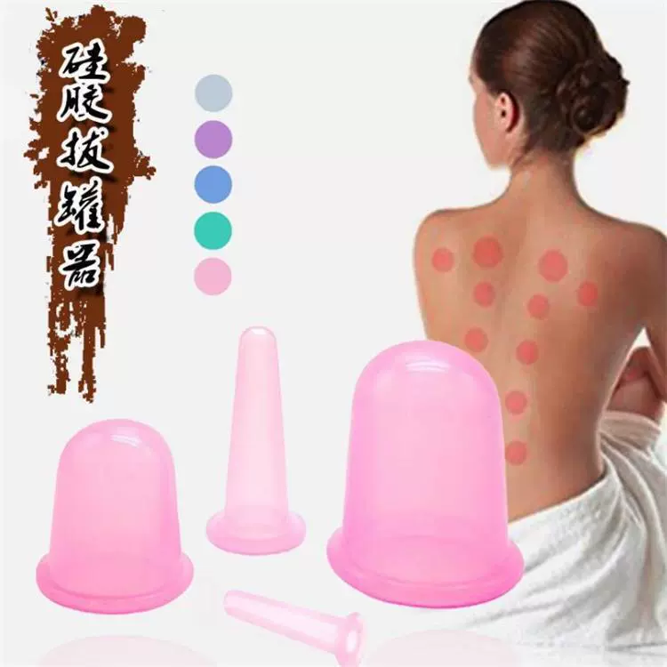 Большое количество склада силиконовых купирование бытовые гигроскопические банки купирование прозрачный набор банок меридианного оборудования оптом