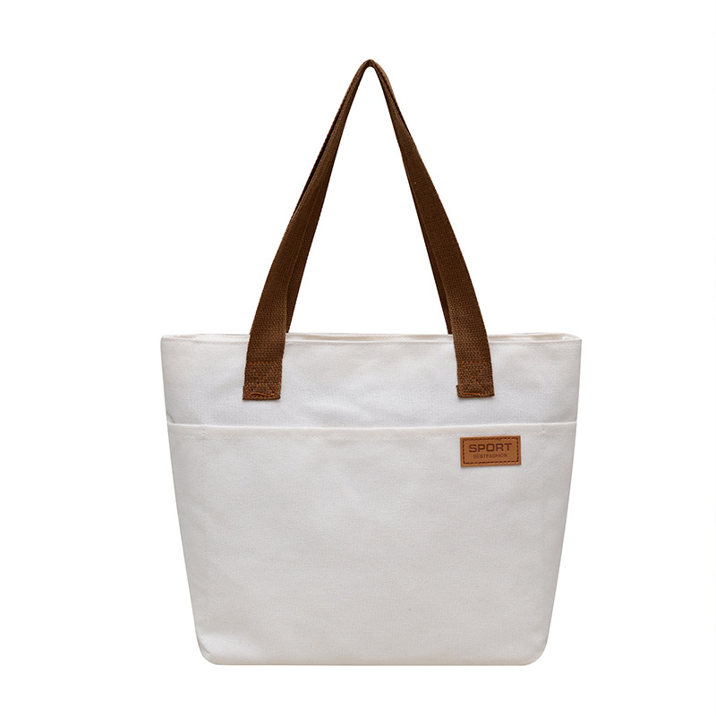 화이트(브라운 숄더 스트랩)