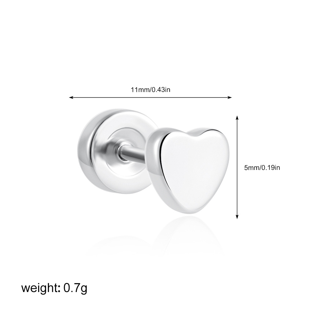 2g Weight 201 Stainless Steel Ear Needle Material Ear Studs Classification 1 Piece Quantity Casual, Daily Occasion Copper Material Star, Moon, Heart Shape Pattern All Seasons Season Women's Gender Plating Design Elegant, Simple Style Style 1 Piece Elegant Simple Style Star Moon Heart Shape Plating Copper Ear Studs 8