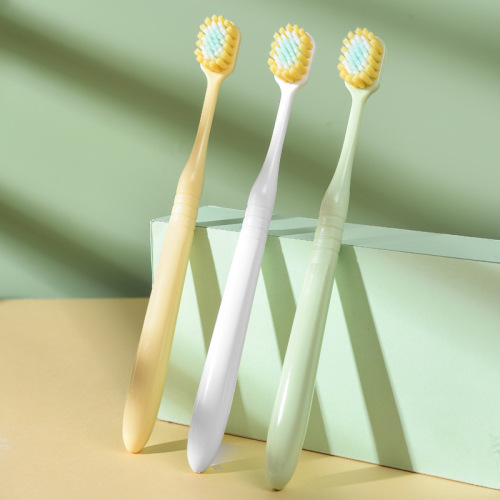 Japanese wide head toothbrush soft bristles for adults men and women couples medium hair household large head household high-end wholesale