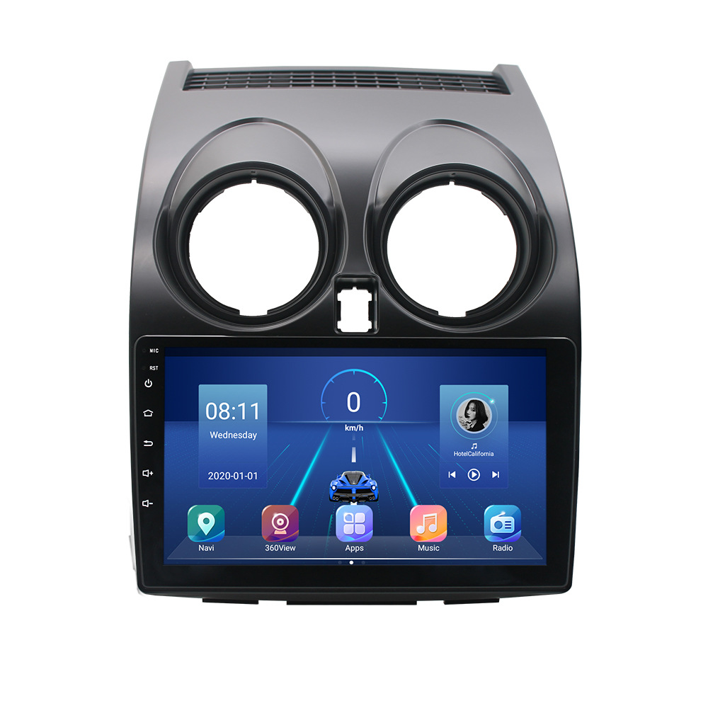 Aplicable a 06-13 Nissan Qashqai Android reproductor de navegación MP5 Radio 4 + 64 incorporado Carplay