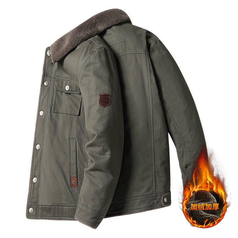 2024 nueva chaqueta de hombre al aire libre, chaqueta corta, chaqueta casual, chaqueta de hombre de mediana edad, chaqueta de bolsillo para hombre