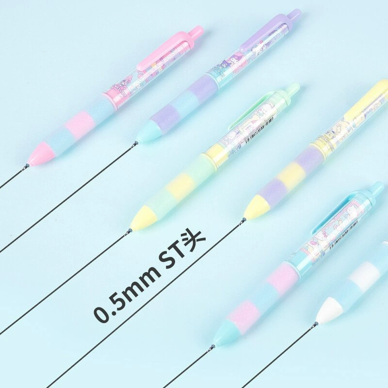 Guangbo KT82111-3 серия Sanrio, нажимная гелевая ручка, 3 штуки/карта, гладкая креативная ручка для школьников