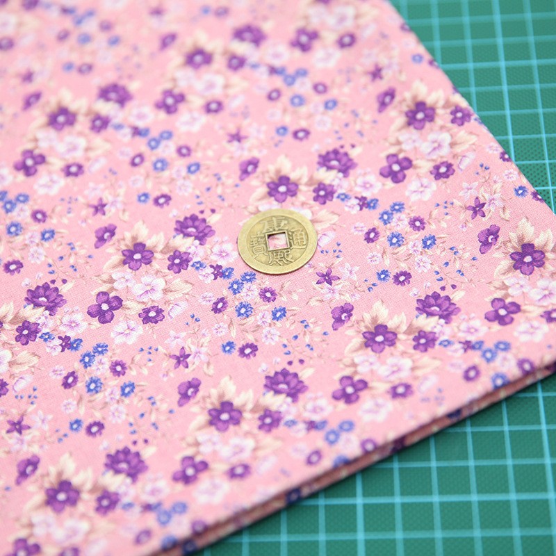 Tela de bordado hecha a mano para patchwork DIY, tela de bordado Lu, tela de bordado de moda, tela floral de algodón para punto de cruz y muñecas.