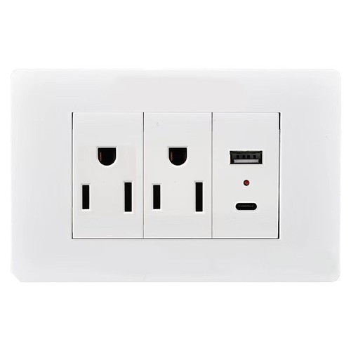 American standard three-six hole socket American standard American 5-15R wall panel type 86 Taiwan American socket 15A110V plug