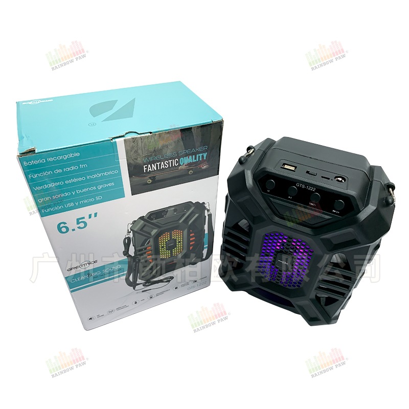 Altavoz Bluetooth de 6.5'' GTS-1222, Serie GTS, Ventas Directas de Fábrica, Altavoz Exterior con Correa