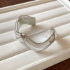 60# Bracelet-Silver-Wave