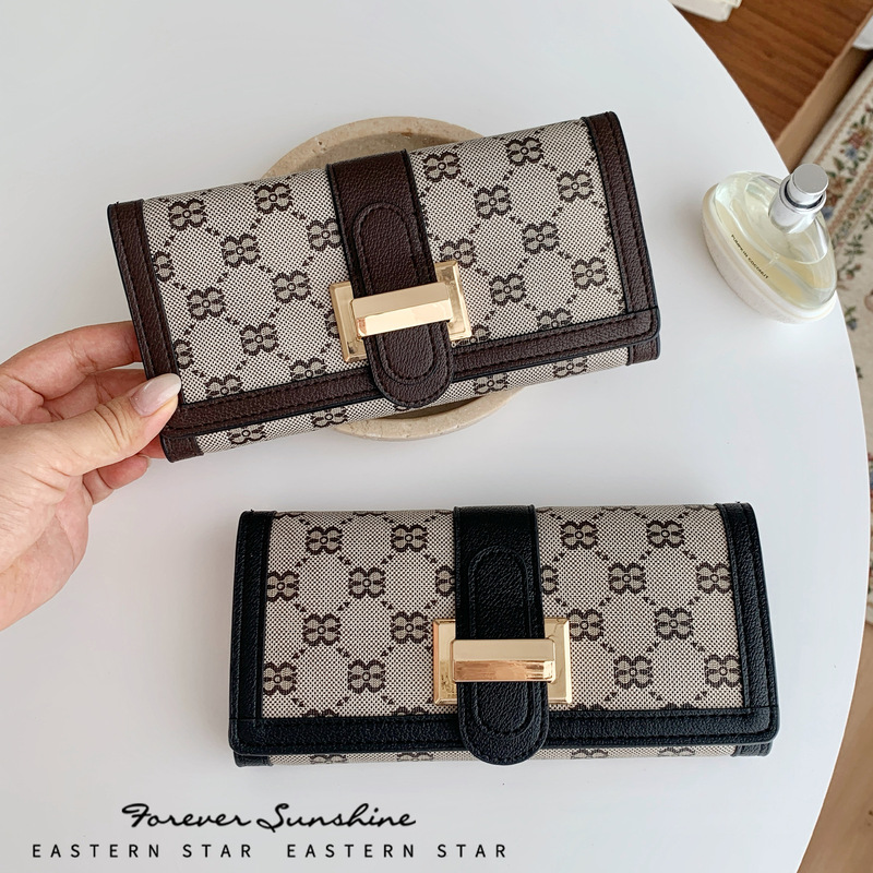 Cross-Border Exclusive Supply of Women's Long Wallets with Large Capacity and Multiple Card Slots, Classic Short Wallets, Foreign Trade Wholesale Factory, Xiyin