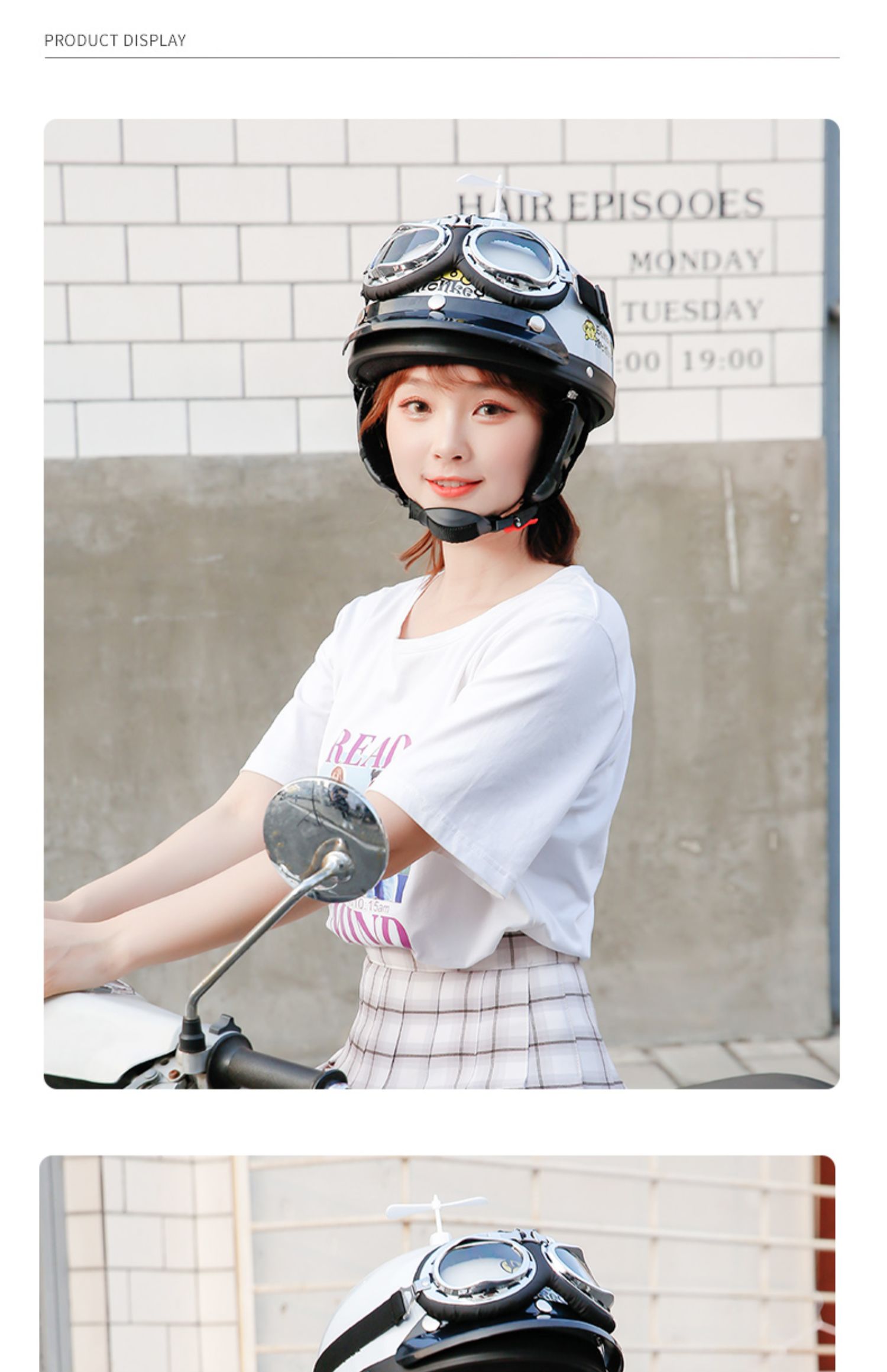 3C Certified Electric Motorcycle Helmet Retro Half Helmet