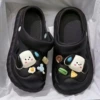 [Clog shoes sweaty dog--black]