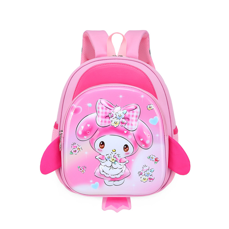 Mochila de jardín de infantes 3 - 6 años de edad Mochila para niños, mochila de cartón de dibujos animados, mochila de cáscara dura para niños y niñas